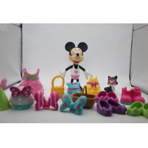 Disney Minnie Mouse Bowtique Snap on Dress Up Playset 15 Pieces